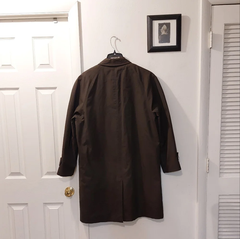 Vintage Dark Brown Trench Coat Size 40R - Picture 3 of 15